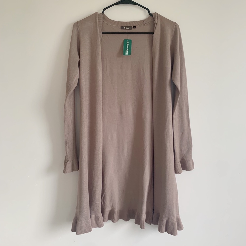 Simons Blush Ruffle long sweater
